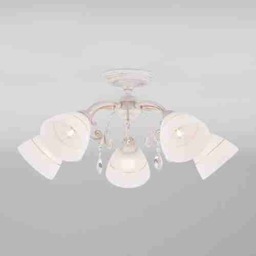 Потолочная люстра Eurosvet Camilla 30156/5 белый с золотом