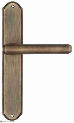 Дверная ручка Venezia "EXA" на планке PL02 матовая бронза