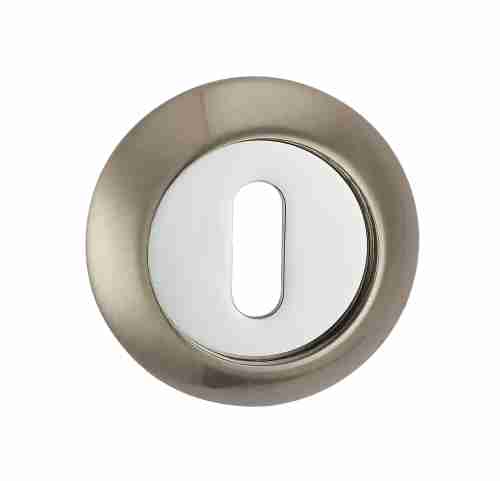 Накладка под сувальдный ключ PUERTO INOB AL 08 SN/NP никель матовый/никель блестящий