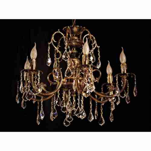 Люстра подвесная Brizzi 8888/6 AB Leaf crystal