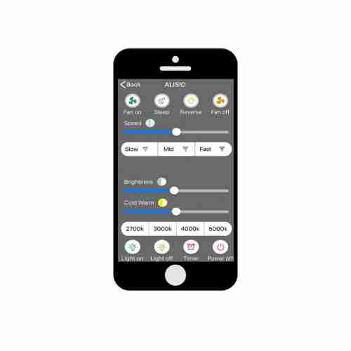 Светодиодная люстра-вентилятор Mantra Alisio 6705