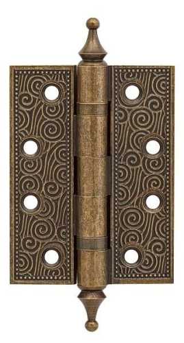 Комплект 8 шт. - Петля дверная универсальная латунная Armadillo Castillo CL 500-A4 102x76x3,5 OB античная бронза
