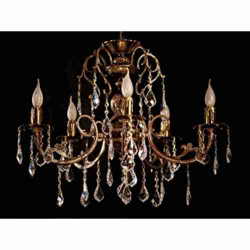 Люстра подвесная Brizzi 8888/5 PB Leaf crystal