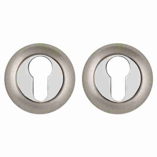 Накладка под цилиндр Punto ET ZR SN/CP-3 матовый никель/хром