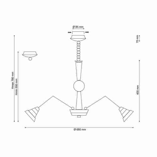 Подвесная люстра Lucia Tucci Natura 072.8 LED