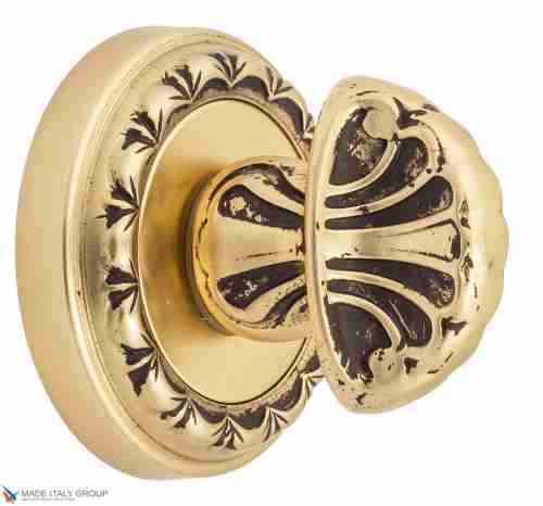 Фиксатор поворотный Venezia WC-4 D2 французское золото + коричневый