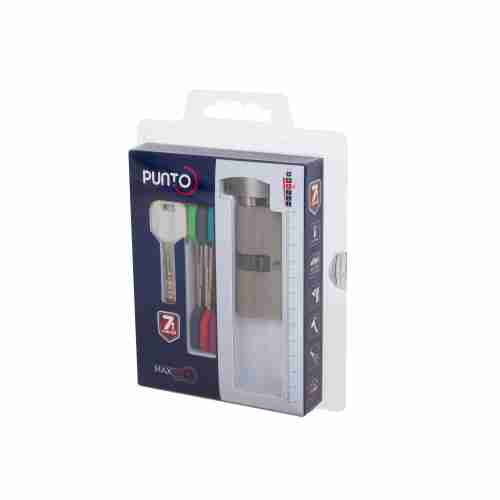 Цилиндровый Punto (Пунто) механизм MaxPro7002Knob80mm(35+10+35) SN никель 7key с вертушкой