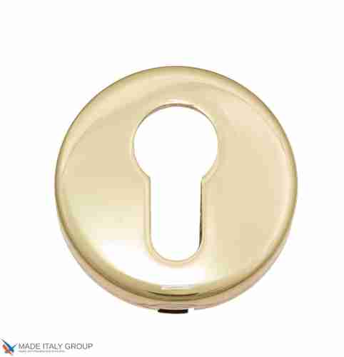 Накладка под цилиндр на круглом основании Fratelli Cattini CYL 7.7-OLV полированная латунь 2 шт.