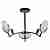 Потолочная люстра Imex MD.51382 MD.51382-3-P BCH+BK