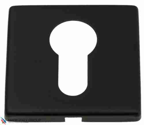 Накладка под цилиндр на квадратном основании Fratelli Cattini CYL 8FS-NM матовый черный 2 шт.