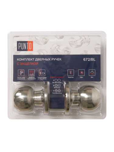 Ручка Punto (Пунто) защелка DK672/BL CP-PS (без фик.) хром
