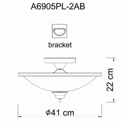 Потолочная люстра Artelamp Safari A6905PL-2AB