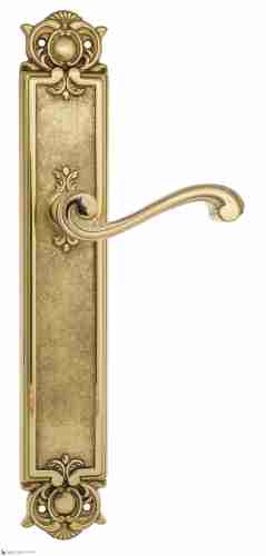 Дверная ручка Venezia "VIVALDI" на планке PL97 полированная латунь