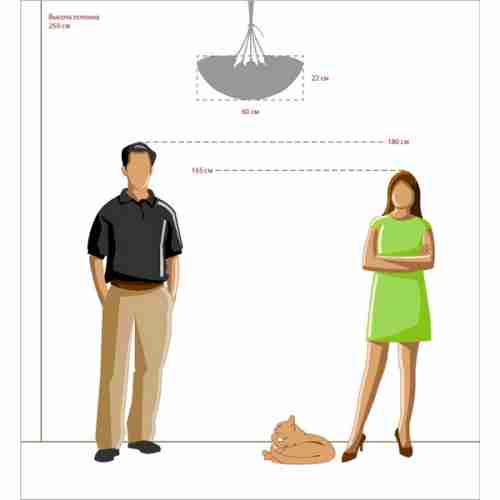 Люстра подвесная MW-Light Улыбка 365014505