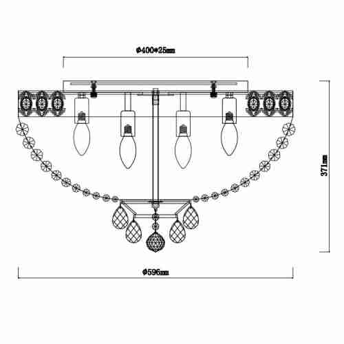 Подвесная люстра Rivoli Vittoria 1014-109 Б0037795