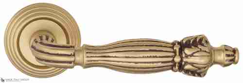 Дверная ручка Venezia "OLIMPO" D8 французское золото + коричневый