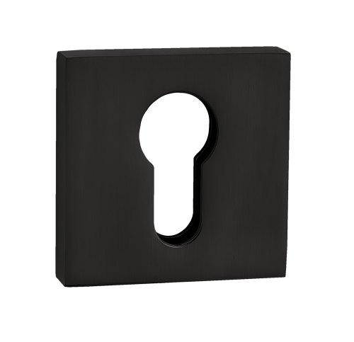 Накладка квадратная на цилиндр PUERTO INET AL 03 B черный