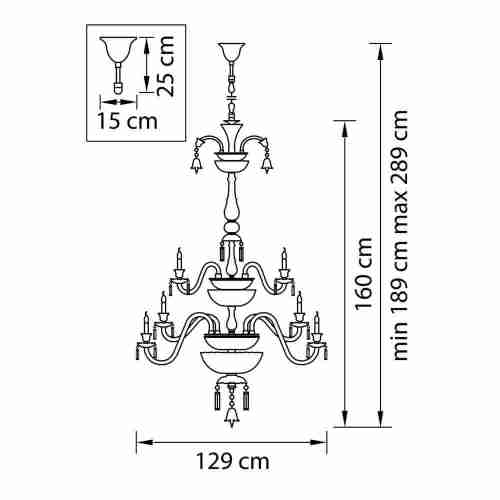 Подвесная люстра Osgona Campana 716364