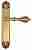 Дверная ручка Venezia "ANAFESTO" на планке PL87 французское золото + коричневый