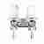 Бра Lumina Deco  Alessia LDW 1726-2W CHR