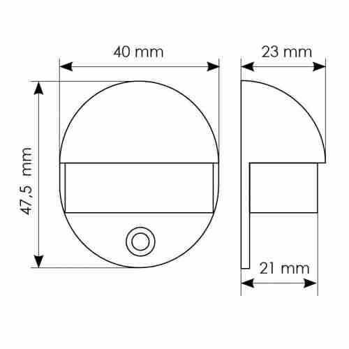 Ограничитель для двери напольный Morelli DS1 BL черный