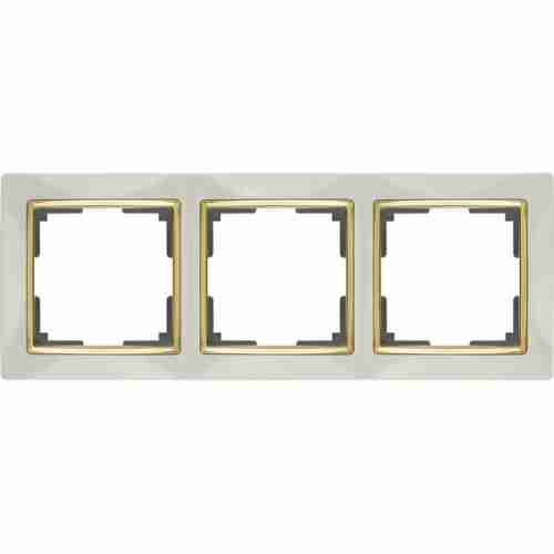 Рамка Werkel Слоновая Кость,Золото WL03-Frame-03-ivory-GD