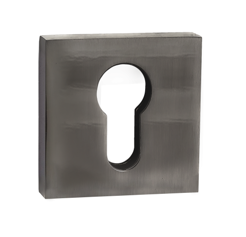 Накладка квадратная на цилиндр PUERTO INET AL 03 BN черный никель