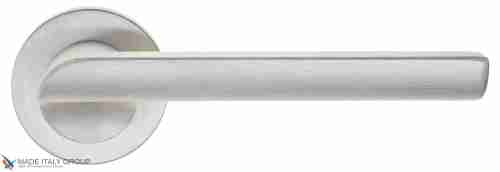 Дверная ручка на круглом основании Fratelli Cattini "WOO" 7FS-CS матовый хром