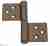 143BV032S_T Петля накладная без врезки ALDEGHI 32x35 коричневая бронза ПРАВАЯ 143BV032S_T Петля накладная без врезки ALDEGHI 32x35 коричневая бронза ПРАВАЯ