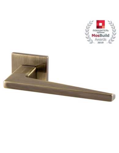 Комплект: Ручки Armadillo MORI USS AB-7+Завертка+Бесшумный замок Fuaro/бронза