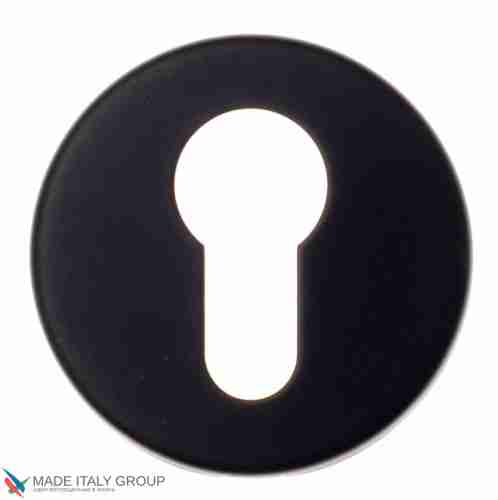 Накладка под цилиндр на круглом основании Fratelli Cattini CYL 7.7-NM матовый черный 2 шт.