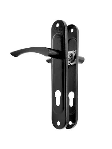 Ручка дверная Absolyute (Абсолют) на планке РФ1-85/07А (черный)