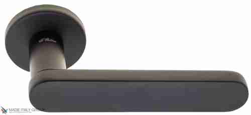 Дверная ручка на круглом основании Fratelli Cattini "PIPPA" 7.7-NM матовый черный