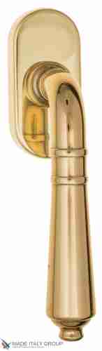 Ручка оконная Fratelli Cattini "TOSCANA" FW 7-OLV полированная латунь