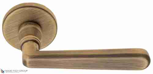 Дверная ручка на круглом основании Fratelli Cattini "ESSA" 7.7-BY матовая бронза