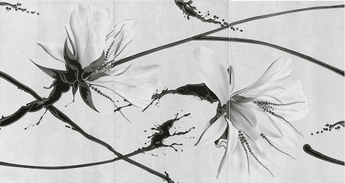 Плитка керамическая Шахтинская плитка Картье сер 01 панно 40х75