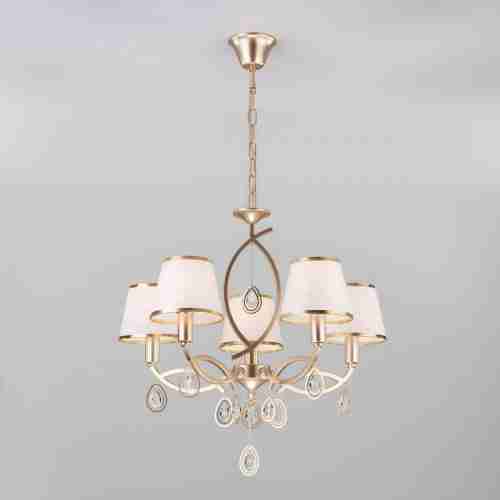 Подвесная люстра Eurosvet 60091/5 перламутровое золото