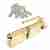 Цилиндр для замка ключ / вертушка Apecs SM-110-C-G золото