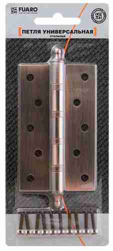Петля универсальная Fuaro 4BB/A/BL 125x75x2,5 SB (мат. золото) БЛИСТЕР