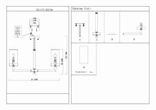 Подвесная люстра ST Luce Masine SL1171.303.06