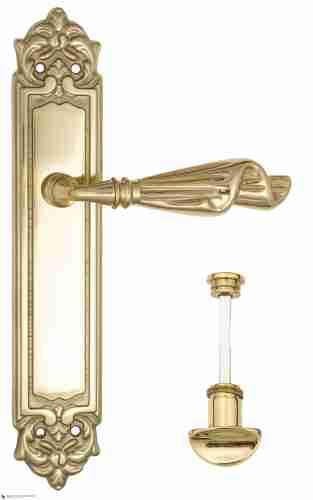 Дверная ручка Venezia "OPERA" WC-2 на планке PL96 полированная латунь