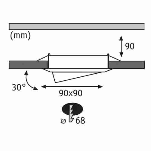Встраиваемый светильник Paulmann Messing 92085