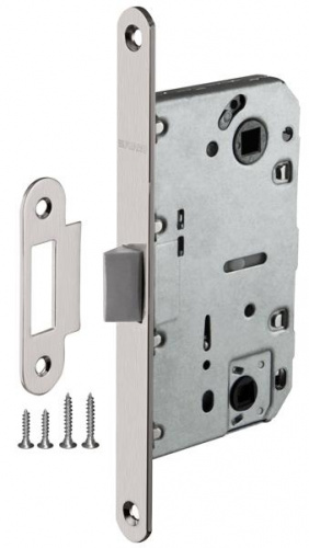 Замок двериой межкомнатный сантехнический Fuaro Plastic P96WC-50 SN матовый никель пласт.яз.