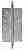 Дверная петля универсальная латунная с узором Venezia CRS012 152x89x4 полированный хром