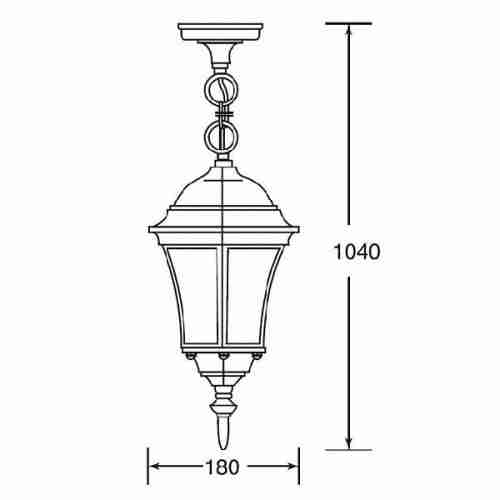 Уличный подвесной светильник Oasis Light 91305S 91305S Bl