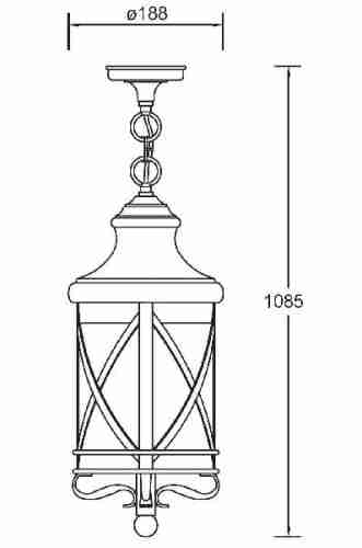 Уличный подвесной светильник Oasis Light 84805 84805 Gb