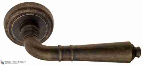 Дверная ручка на круглом основании Fratelli Cattini "TOSCANA" D1-BA античная бронза
