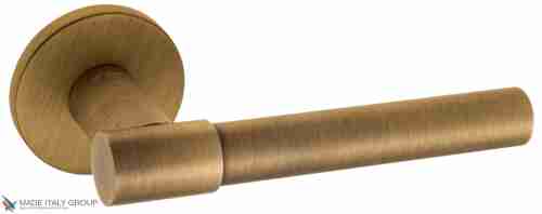 Дверная ручка на круглом основании Fratelli Cattini "UNA" 7FS-BY матовая бронза