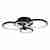 Потолочная светодиодная люстра iLedex Ring A001/4 BK