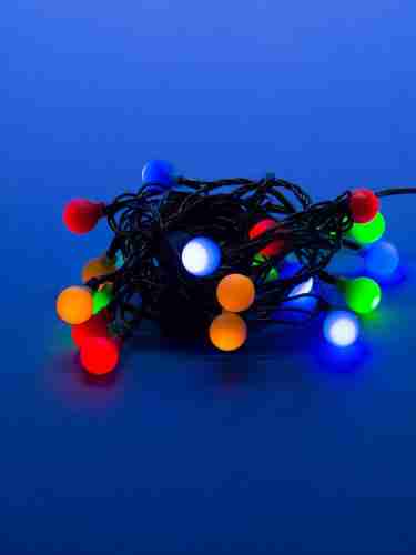 Светодиодная гирлянда Uniel разноцветные шарики 220V разноцветный ULD-S0280-020/DGA Multi IP20 Colorballs 11093